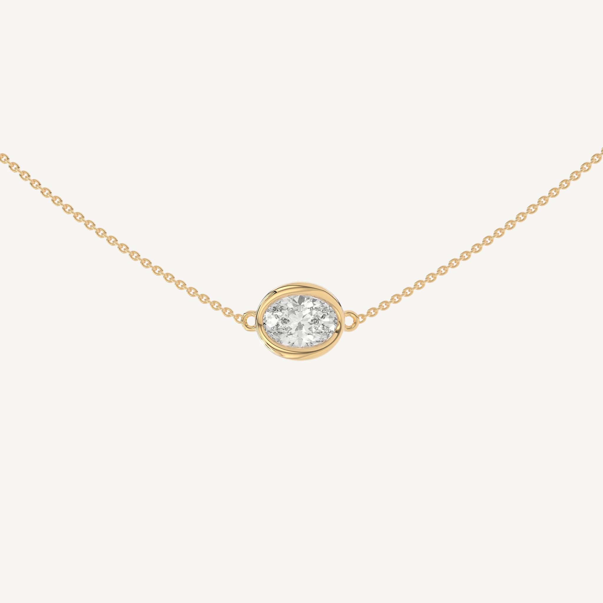 MARAI OVAL SOLITAIRE NECKLACE