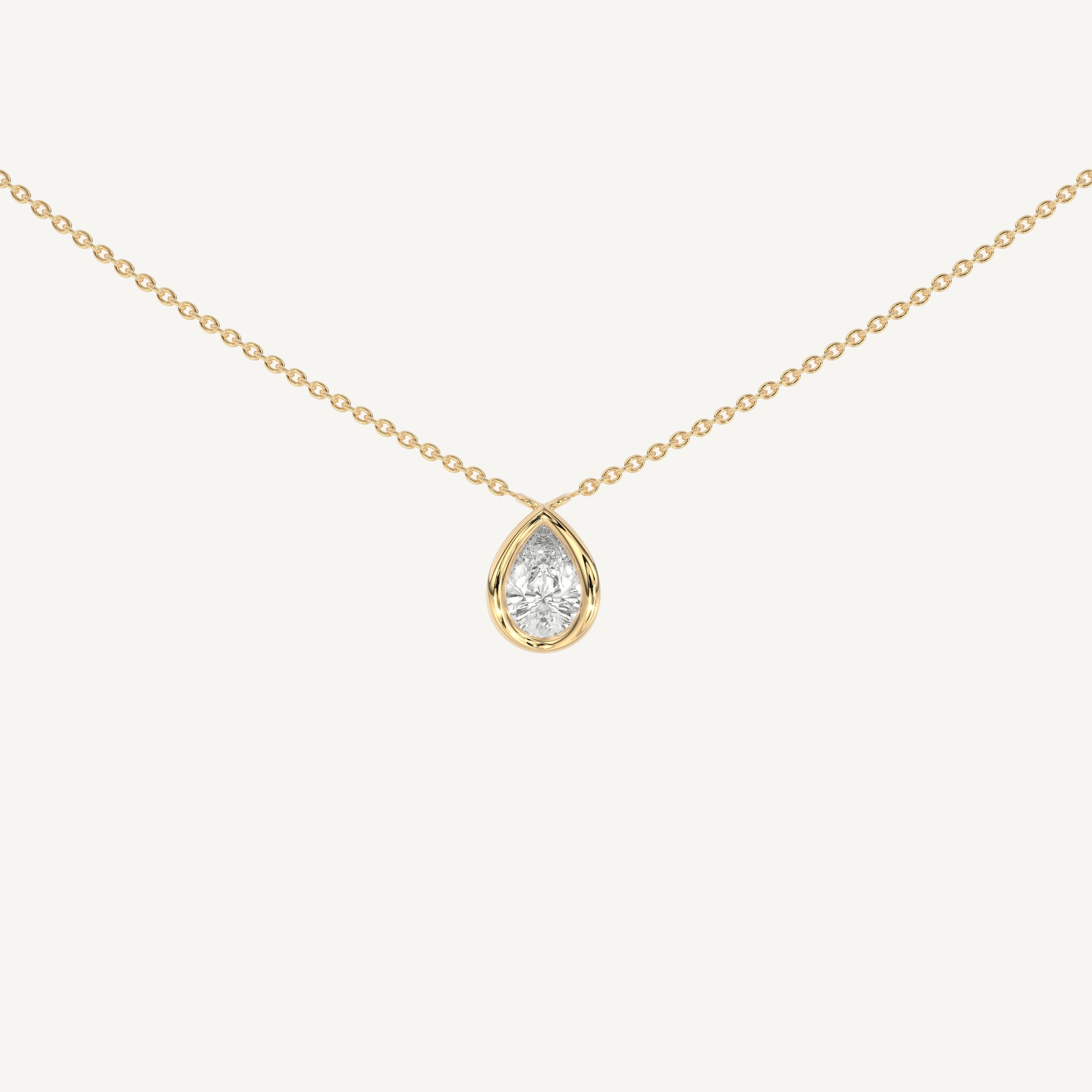 MARAI PEAR SOLITAIRE NECKLACE